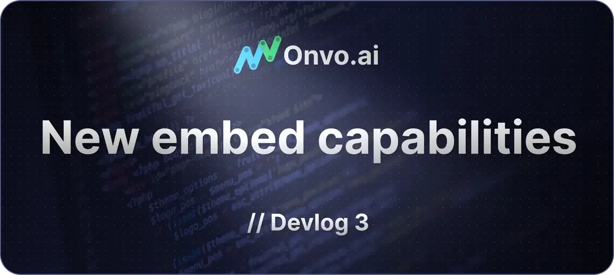 New embed options