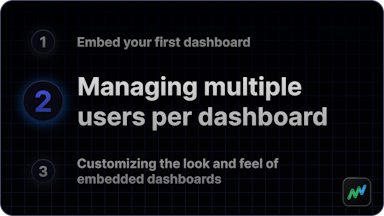 Managing multiple users for a single dashboard / report